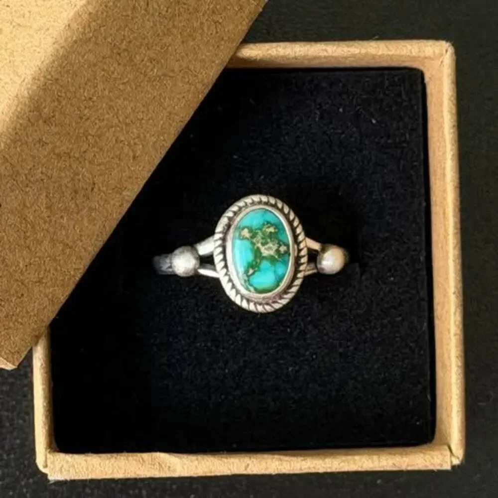 Sonoran Mountain Turquoise Sterling Silver Ring — Size 7
